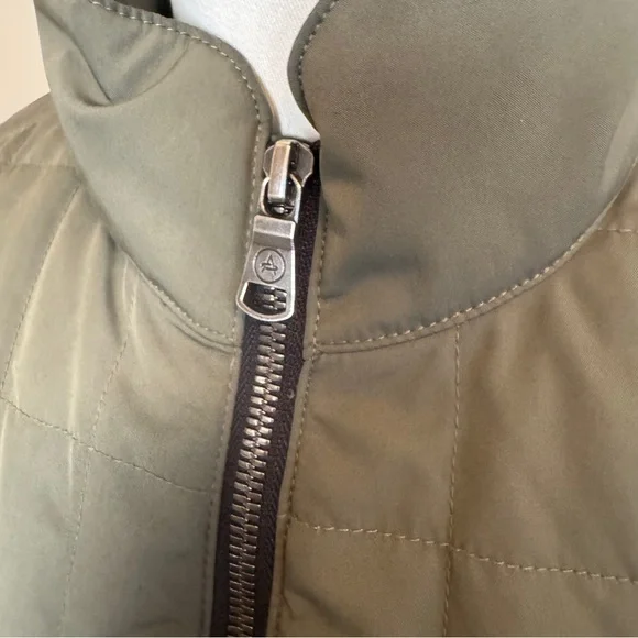 Aether Alta Quilted Jacket Discovery Olive Green Women’s Medium 3 Zip Coat - Picture 2 of 13